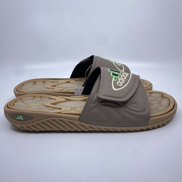 Adidas Originals Reptossage Slide Men\'s Size 10 Brown Tan Slip On Sandals GY4552 main image 4